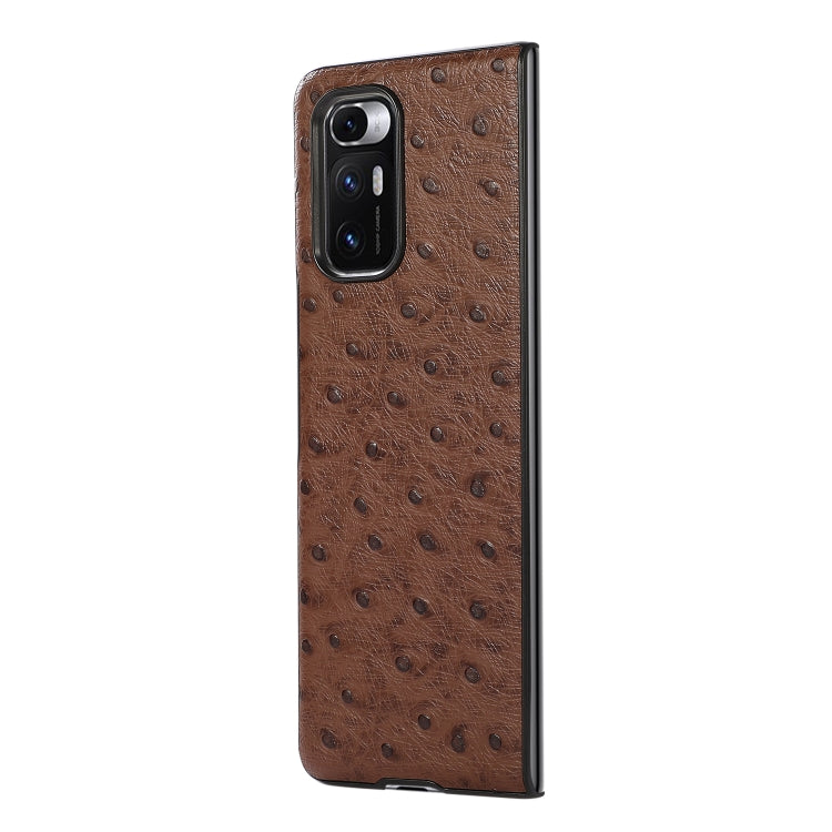 For Xiaomi Mi Mix Fold Ostrich Texture Leather Folding Protective Case