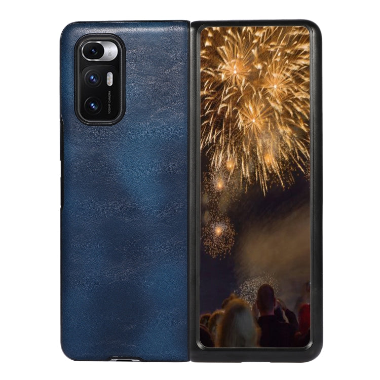 For Xiaomi Mi Mix Fold Two-color Crazy Horse Texture Leather Protective Case