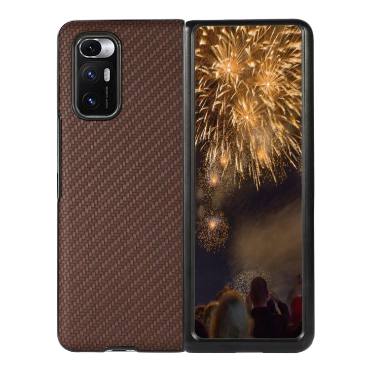 For Xiaomi Mi Mix Fold Carbon Fiber Leather Protective Case