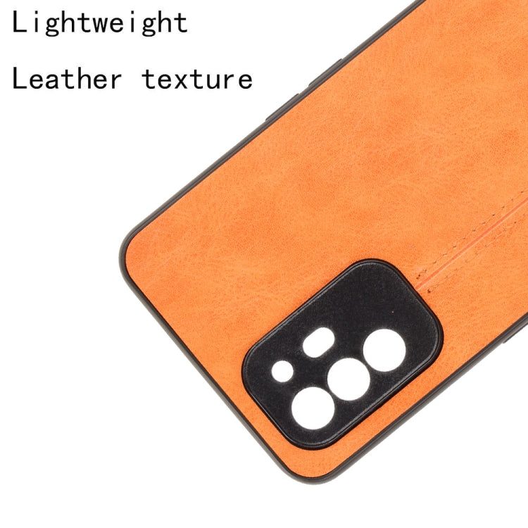 For OPPO A94 5G / F19 Pro+ 5G Shockproof Sewing Cow Skin Texture PC + PU + TPU Case