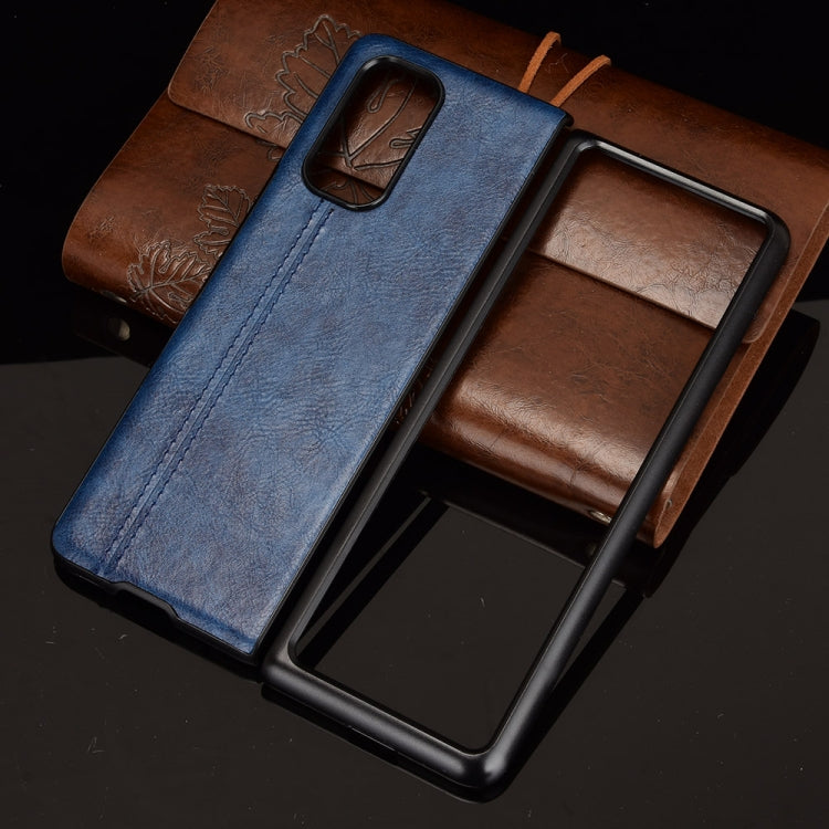 For Xiaomi Mi Mix Fold Shockproof Sewing Cow Skin Texture PC + PU + TPU Case