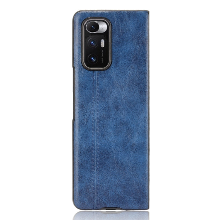 For Xiaomi Mi Mix Fold Shockproof Sewing Cow Skin Texture PC + PU + TPU Case