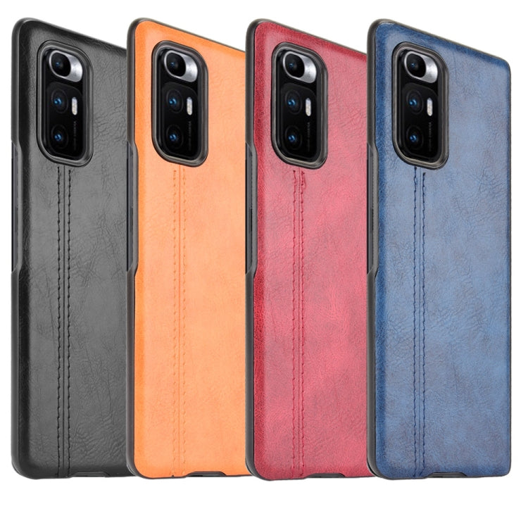 For Xiaomi Mi Mix Fold Shockproof Sewing Cow Skin Texture PC + PU + TPU Case