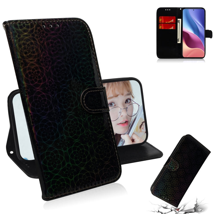 For Xiaomi Redmi K40 / K40 Pro / Poco F3 Solid Color Colorful Magnetic Buckle Horizontal Flip PU Leather Case with Holder & Card Slots & Wallet & Lanyard