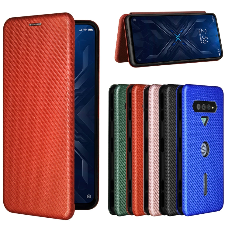 For Xiaomi Black Shark 4 / 4 Pro Carbon Fiber Texture Horizontal Flip TPU + PC + PU Leather Case with Card Slot