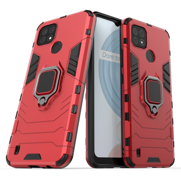 For OPPO Realme C21 Shockproof PC + TPU Protective Case with Magnetic Ring Holder