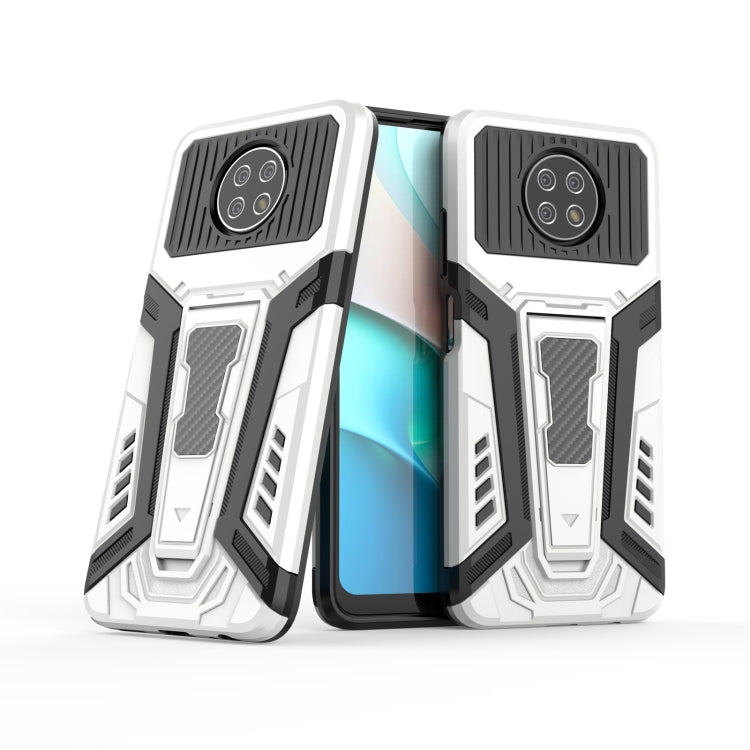 For Xiaomi Redmi Note 9 5G War Chariot Series Armor All-inclusive Shockproof PC + TPU Protective Case with Invisible Holder