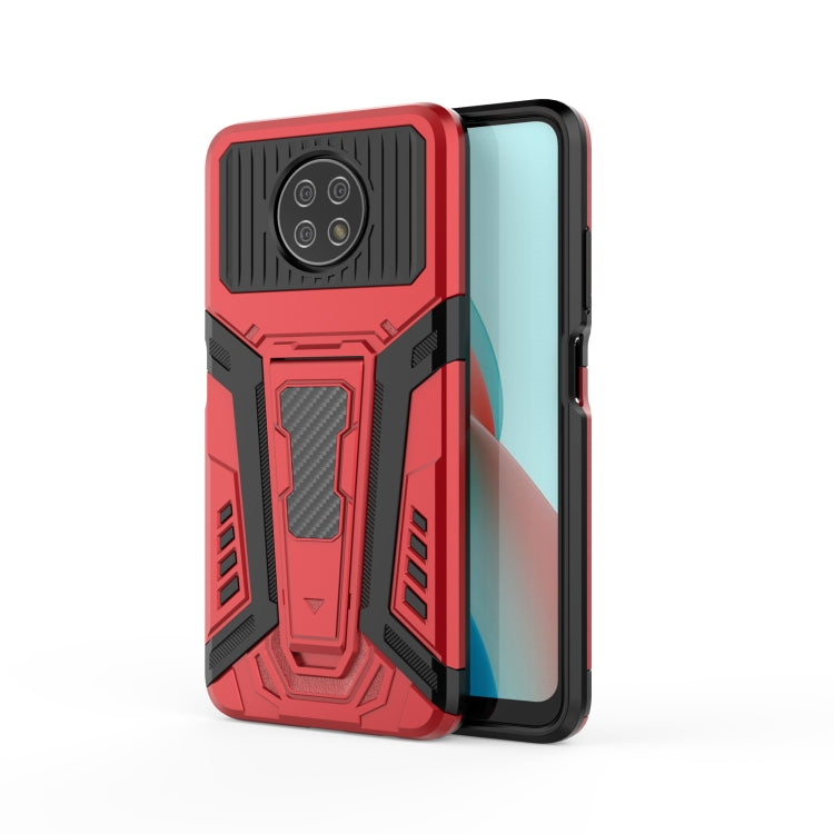 For Xiaomi Redmi Note 9 5G War Chariot Series Armor All-inclusive Shockproof PC + TPU Protective Case with Invisible Holder