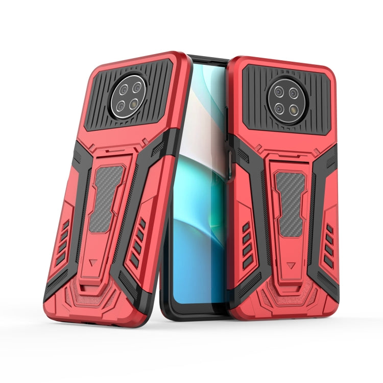 For Xiaomi Redmi Note 9 5G War Chariot Series Armor All-inclusive Shockproof PC + TPU Protective Case with Invisible Holder