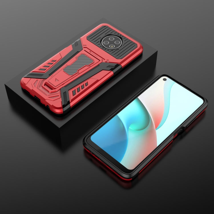 For Xiaomi Redmi Note 9 5G War Chariot Series Armor All-inclusive Shockproof PC + TPU Protective Case with Invisible Holder