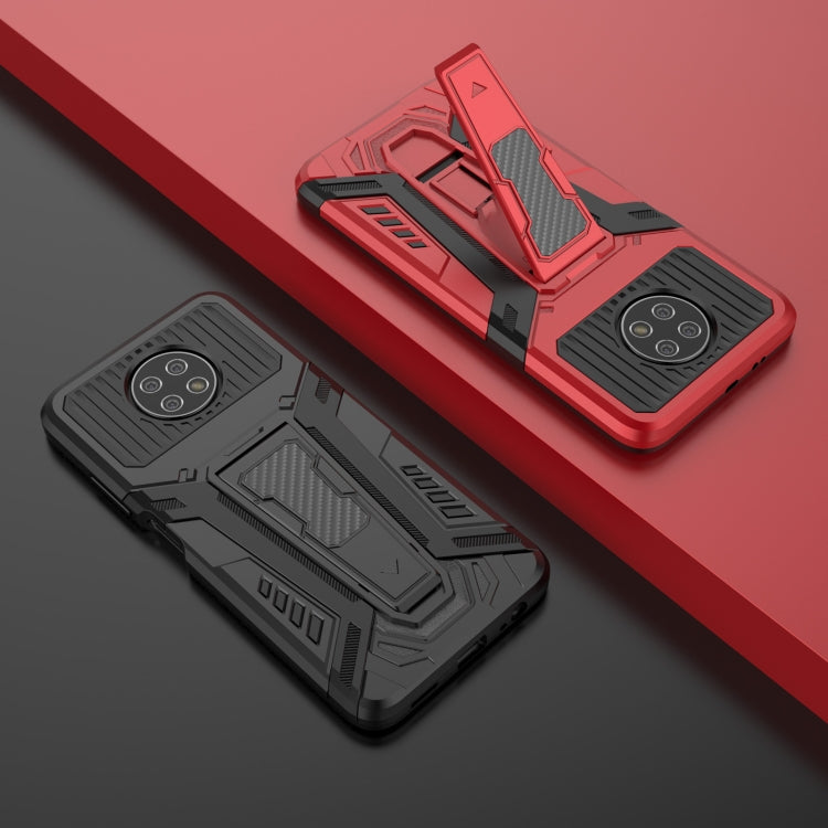 For Xiaomi Redmi Note 9 5G War Chariot Series Armor All-inclusive Shockproof PC + TPU Protective Case with Invisible Holder