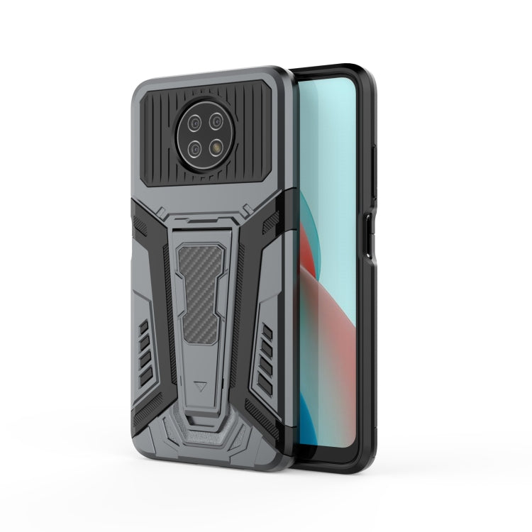 For Xiaomi Redmi Note 9 5G War Chariot Series Armor All-inclusive Shockproof PC + TPU Protective Case with Invisible Holder