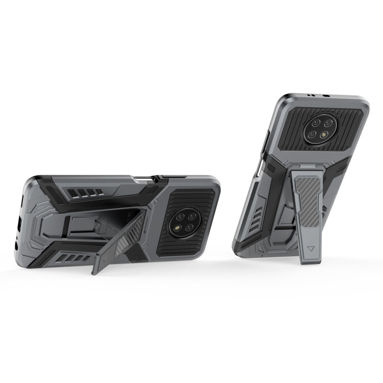 For Xiaomi Redmi Note 9 5G War Chariot Series Armor All-inclusive Shockproof PC + TPU Protective Case with Invisible Holder