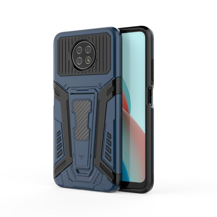 For Xiaomi Redmi Note 9 5G War Chariot Series Armor All-inclusive Shockproof PC + TPU Protective Case with Invisible Holder