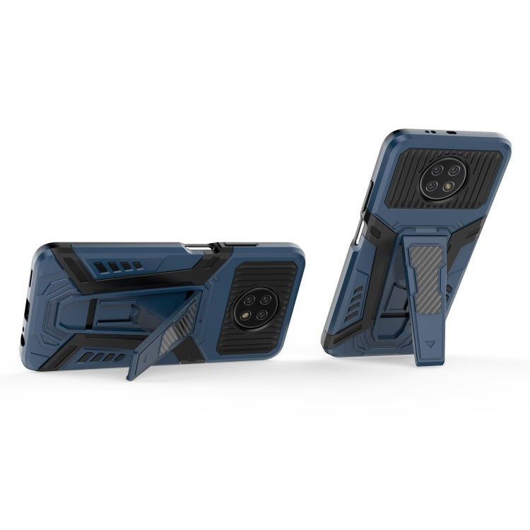 For Xiaomi Redmi Note 9 5G War Chariot Series Armor All-inclusive Shockproof PC + TPU Protective Case with Invisible Holder