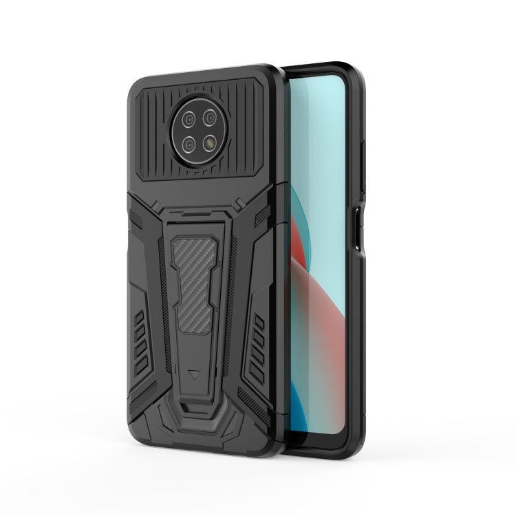 For Xiaomi Redmi Note 9 5G War Chariot Series Armor All-inclusive Shockproof PC + TPU Protective Case with Invisible Holder