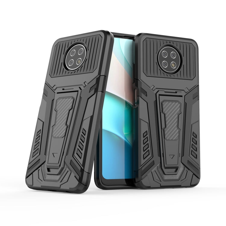 For Xiaomi Redmi Note 9 5G War Chariot Series Armor All-inclusive Shockproof PC + TPU Protective Case with Invisible Holder