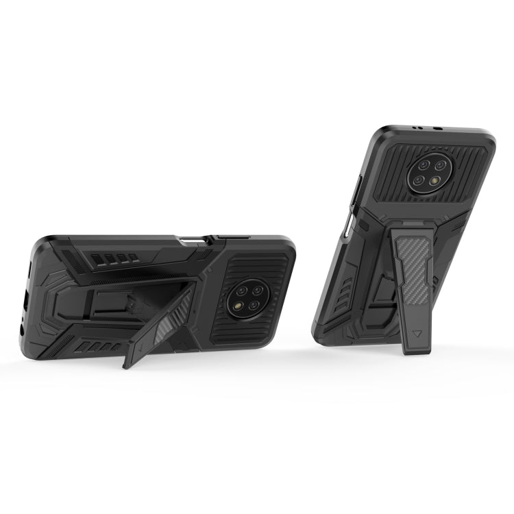 For Xiaomi Redmi Note 9 5G War Chariot Series Armor All-inclusive Shockproof PC + TPU Protective Case with Invisible Holder