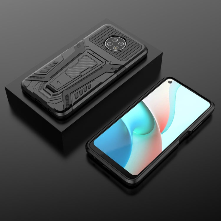 For Xiaomi Redmi Note 9 5G War Chariot Series Armor All-inclusive Shockproof PC + TPU Protective Case with Invisible Holder