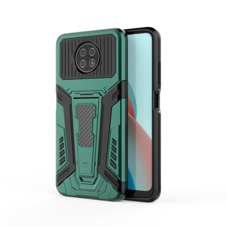 For Xiaomi Redmi Note 9 5G War Chariot Series Armor All-inclusive Shockproof PC + TPU Protective Case with Invisible Holder