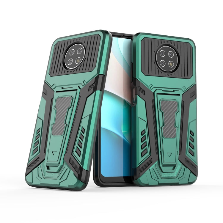 For Xiaomi Redmi Note 9 5G War Chariot Series Armor All-inclusive Shockproof PC + TPU Protective Case with Invisible Holder