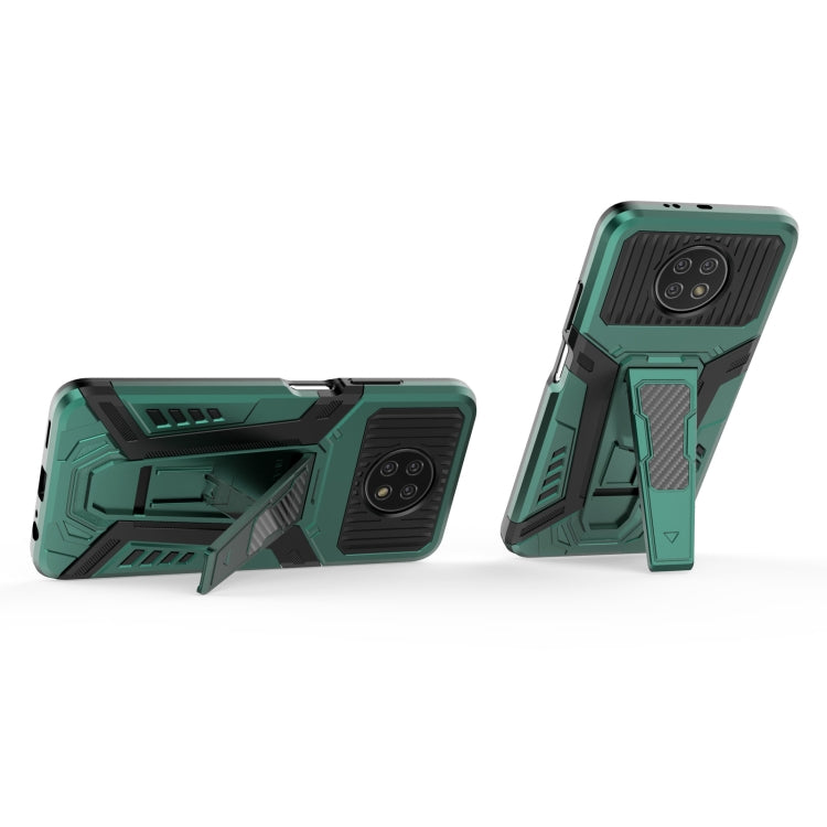 For Xiaomi Redmi Note 9 5G War Chariot Series Armor All-inclusive Shockproof PC + TPU Protective Case with Invisible Holder