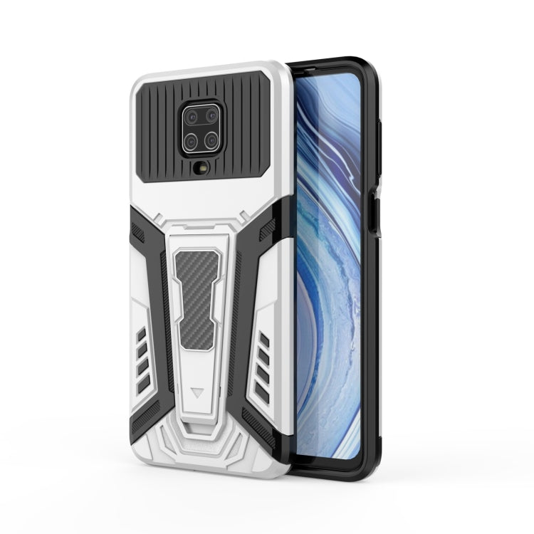 For Xiaomi Redmi Note 9S War Chariot Series Armor All-inclusive Shockproof PC + TPU Protective Case with Invisible Holder