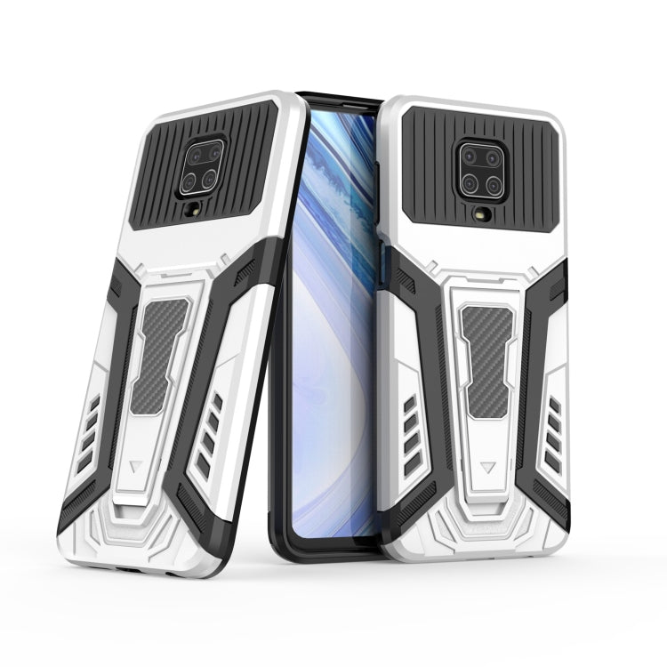 For Xiaomi Redmi Note 9S War Chariot Series Armor All-inclusive Shockproof PC + TPU Protective Case with Invisible Holder