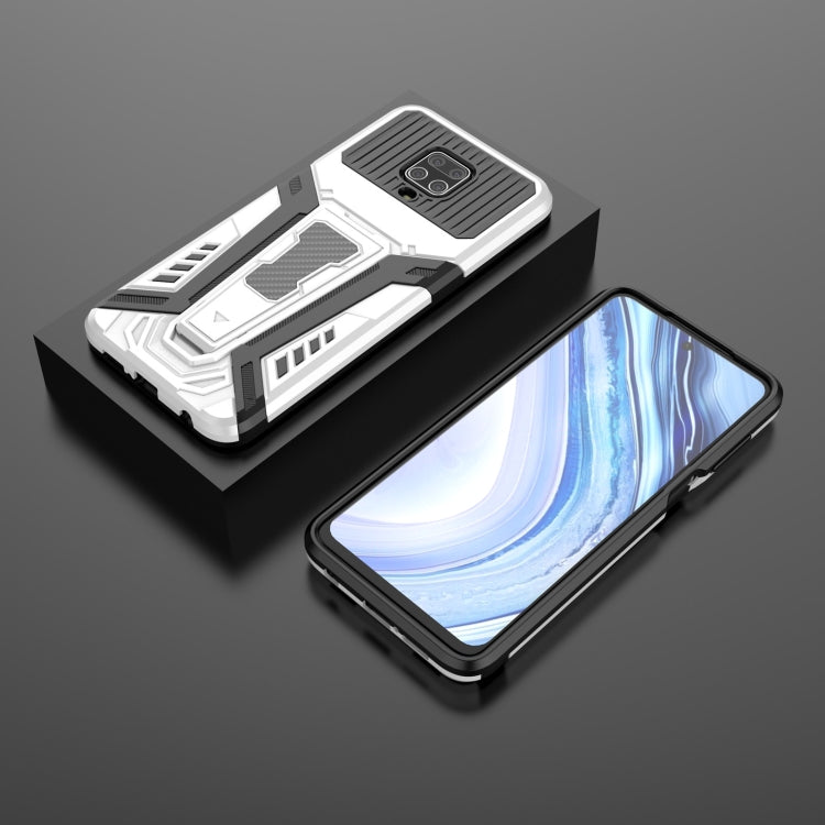 For Xiaomi Redmi Note 9S War Chariot Series Armor All-inclusive Shockproof PC + TPU Protective Case with Invisible Holder