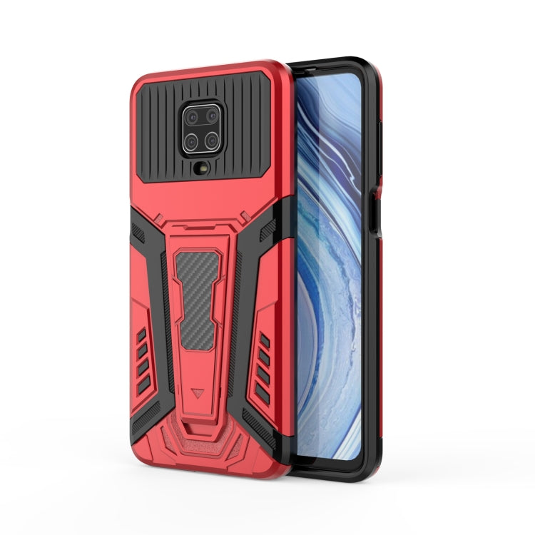 For Xiaomi Redmi Note 9S War Chariot Series Armor All-inclusive Shockproof PC + TPU Protective Case with Invisible Holder