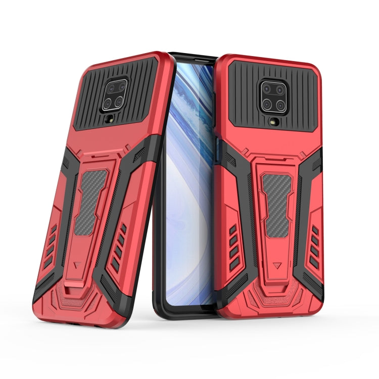 For Xiaomi Redmi Note 9S War Chariot Series Armor All-inclusive Shockproof PC + TPU Protective Case with Invisible Holder