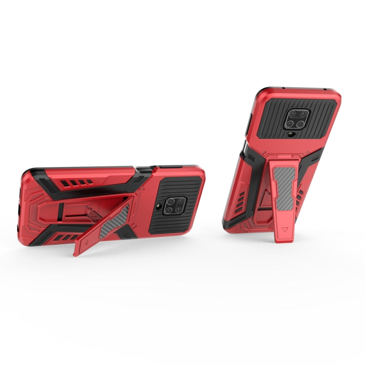 For Xiaomi Redmi Note 9S War Chariot Series Armor All-inclusive Shockproof PC + TPU Protective Case with Invisible Holder