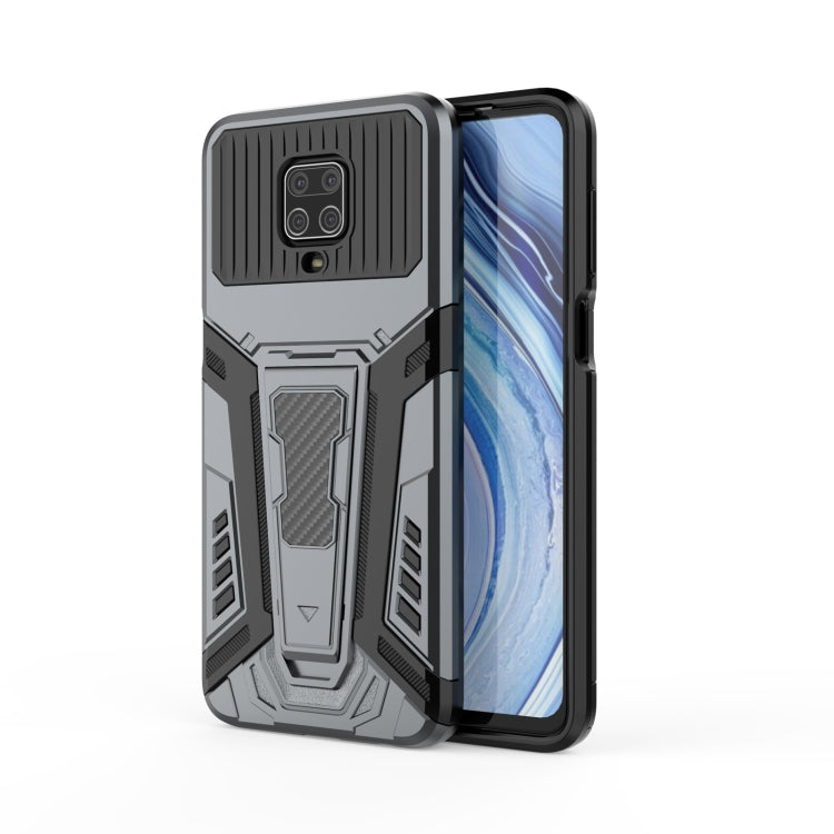 For Xiaomi Redmi Note 9S War Chariot Series Armor All-inclusive Shockproof PC + TPU Protective Case with Invisible Holder