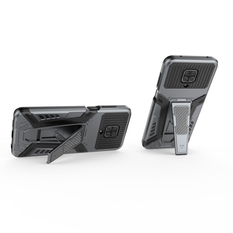 For Xiaomi Redmi Note 9S War Chariot Series Armor All-inclusive Shockproof PC + TPU Protective Case with Invisible Holder