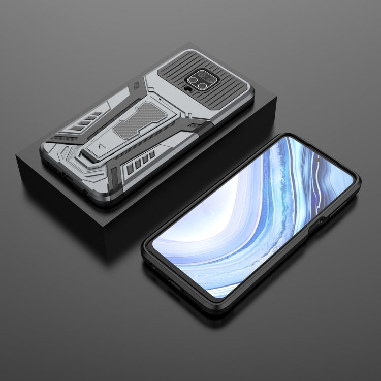 For Xiaomi Redmi Note 9S War Chariot Series Armor All-inclusive Shockproof PC + TPU Protective Case with Invisible Holder