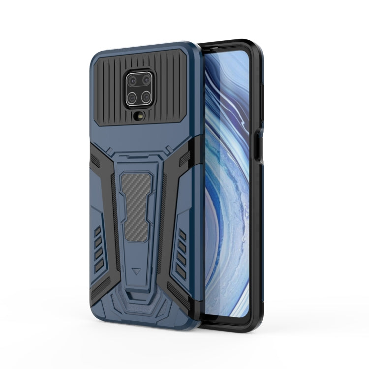 For Xiaomi Redmi Note 9S War Chariot Series Armor All-inclusive Shockproof PC + TPU Protective Case with Invisible Holder