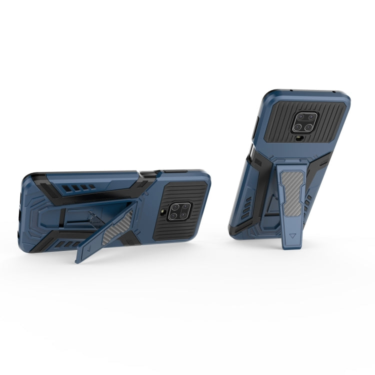 For Xiaomi Redmi Note 9S War Chariot Series Armor All-inclusive Shockproof PC + TPU Protective Case with Invisible Holder