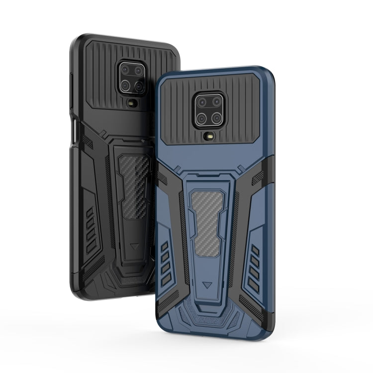 For Xiaomi Redmi Note 9S War Chariot Series Armor All-inclusive Shockproof PC + TPU Protective Case with Invisible Holder