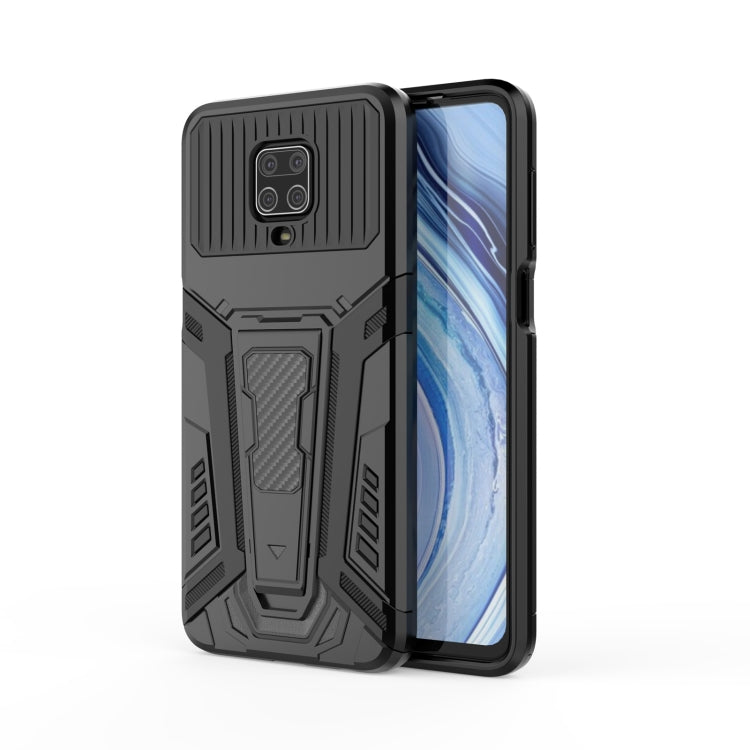 For Xiaomi Redmi Note 9S War Chariot Series Armor All-inclusive Shockproof PC + TPU Protective Case with Invisible Holder
