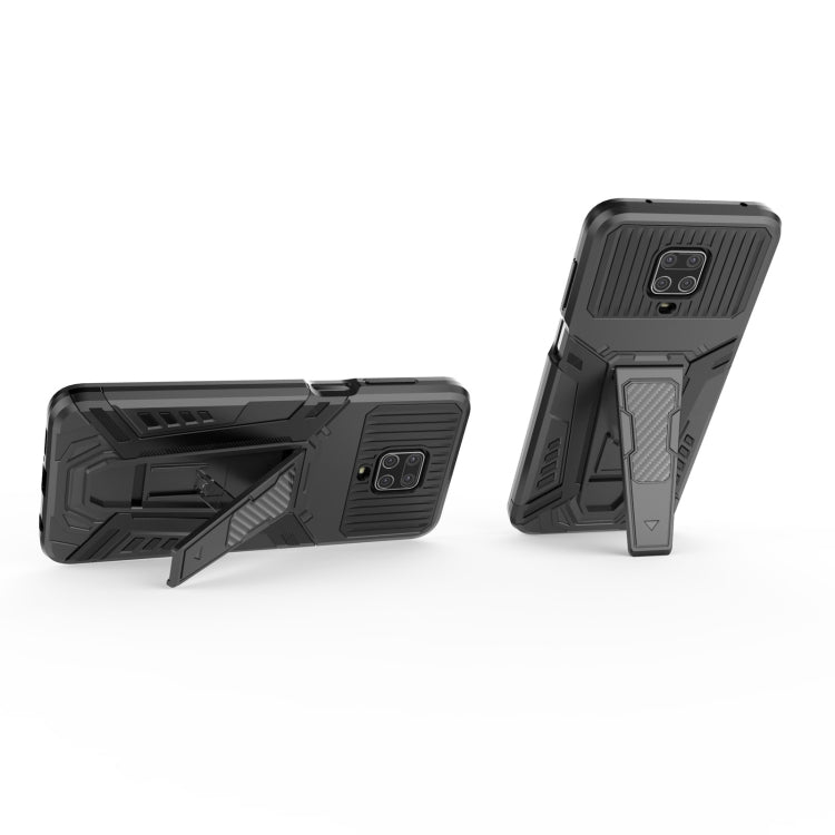 For Xiaomi Redmi Note 9S War Chariot Series Armor All-inclusive Shockproof PC + TPU Protective Case with Invisible Holder