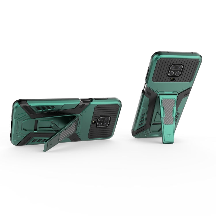 For Xiaomi Redmi Note 9S War Chariot Series Armor All-inclusive Shockproof PC + TPU Protective Case with Invisible Holder