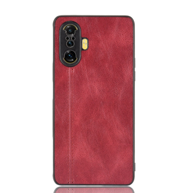 For Xiaomi Redmi K40 Gaming Edition 5G Shockproof Sewing Cow Pattern Skin PC + PU + TPU Case