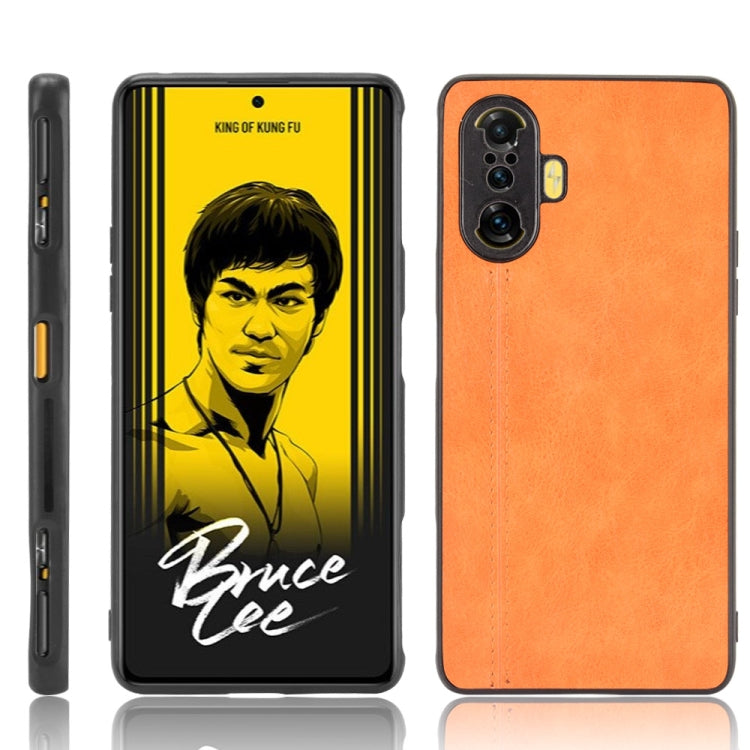 For Xiaomi Redmi K40 Gaming Edition 5G Shockproof Sewing Cow Pattern Skin PC + PU + TPU Case