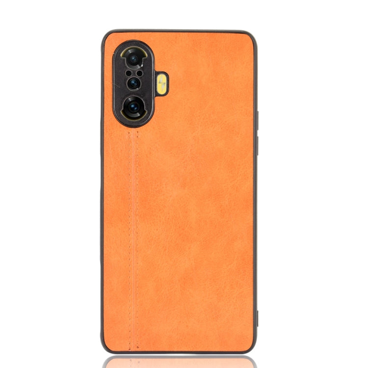 For Xiaomi Redmi K40 Gaming Edition 5G Shockproof Sewing Cow Pattern Skin PC + PU + TPU Case
