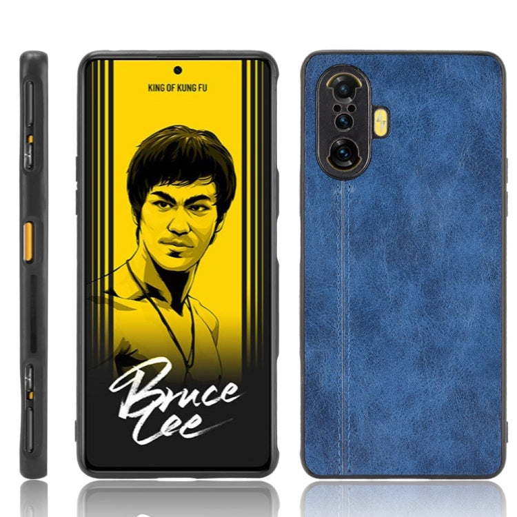 For Xiaomi Redmi K40 Gaming Edition 5G Shockproof Sewing Cow Pattern Skin PC + PU + TPU Case