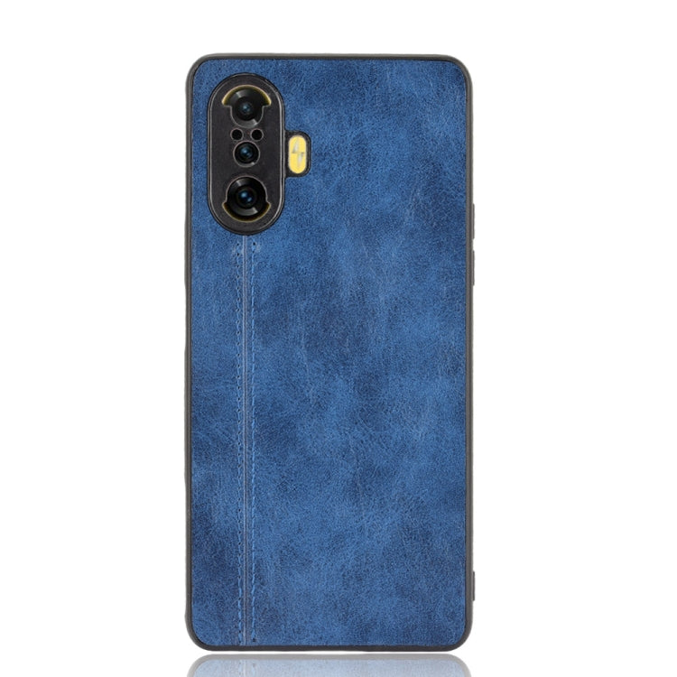 For Xiaomi Redmi K40 Gaming Edition 5G Shockproof Sewing Cow Pattern Skin PC + PU + TPU Case