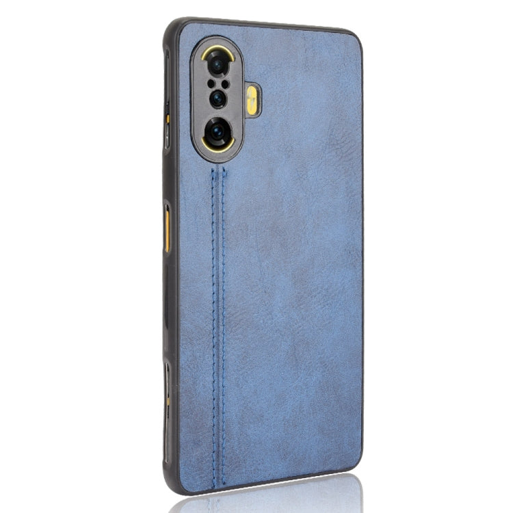 For Xiaomi Redmi K40 Gaming Edition 5G Shockproof Sewing Cow Pattern Skin PC + PU + TPU Case