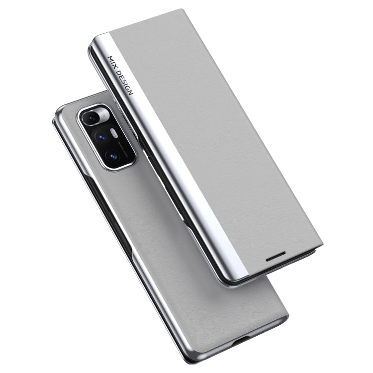 For Xiaomi Mix Fold Electroplated Horizontal Flip Leather Case with Holder