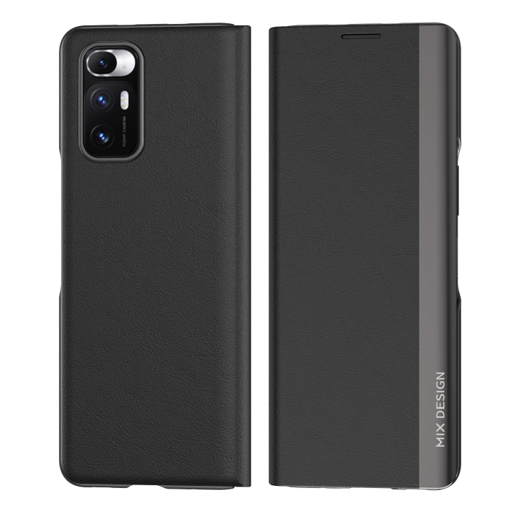 For Xiaomi Mix Fold Electroplated Horizontal Flip Leather Case with Holder