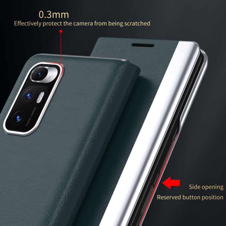 For Xiaomi Mix Fold Electroplated Horizontal Flip Leather Case with Holder